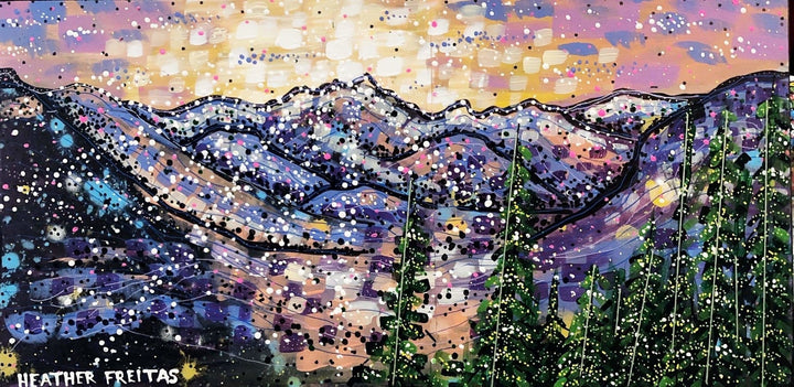 Moonlit mountains Heather Freitas 