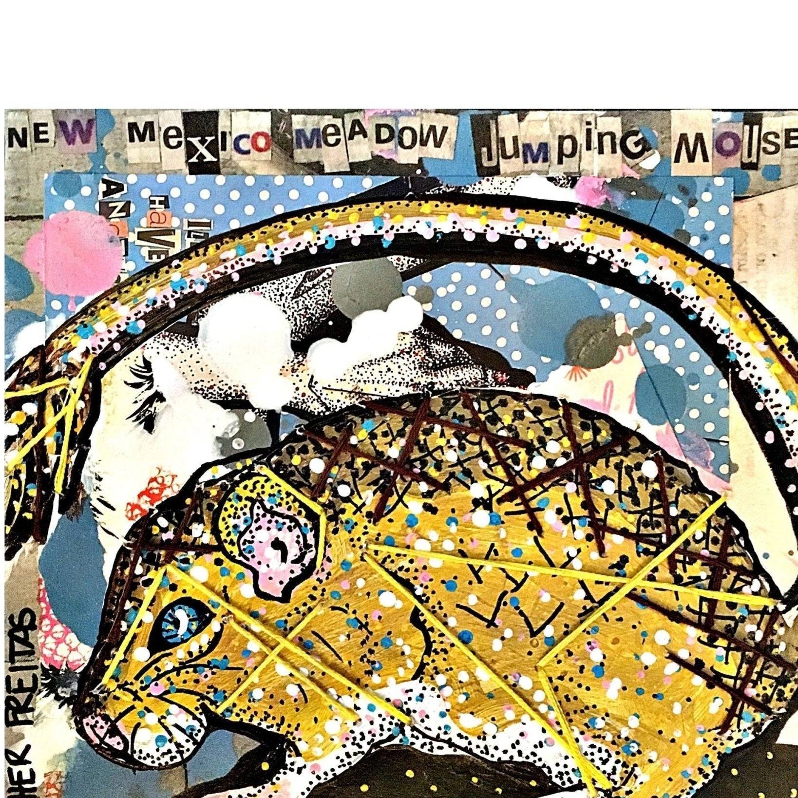 New Mexico Meadow Jumping Mouse ( Original Painting ) - Heather Freitas 