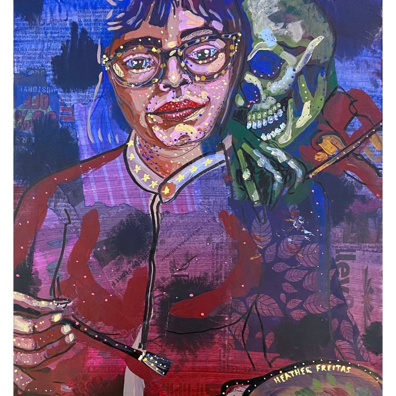 Not Now Death - I’m Painting - Heather Freitas 