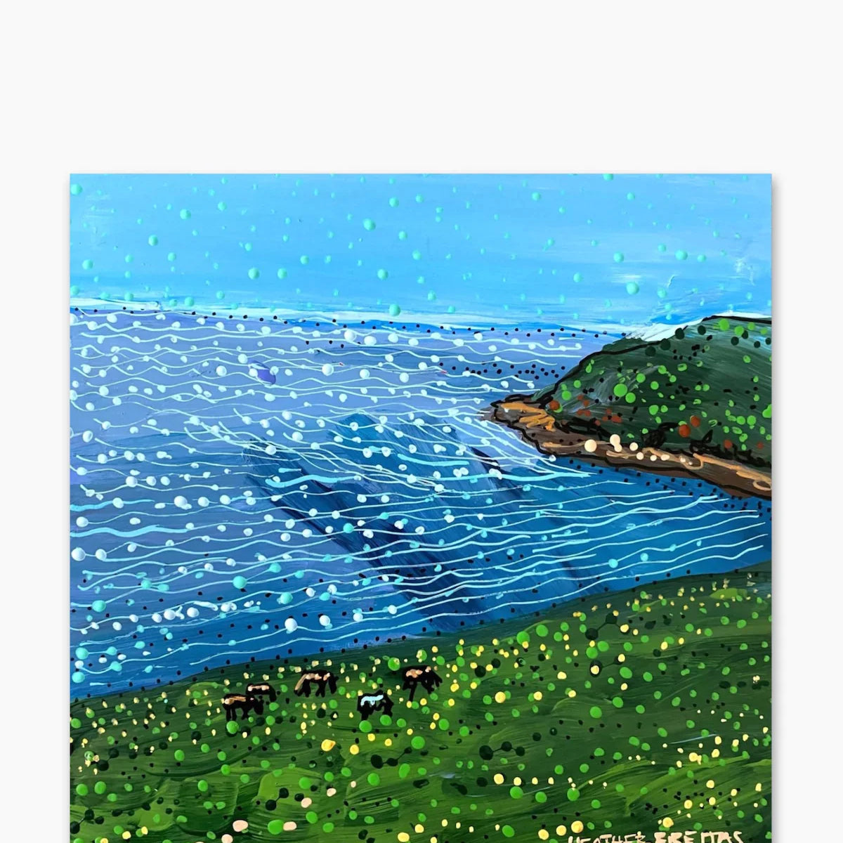 Ocean Tides & Grazing Horses - @jackjacks252 - Heather Freitas 