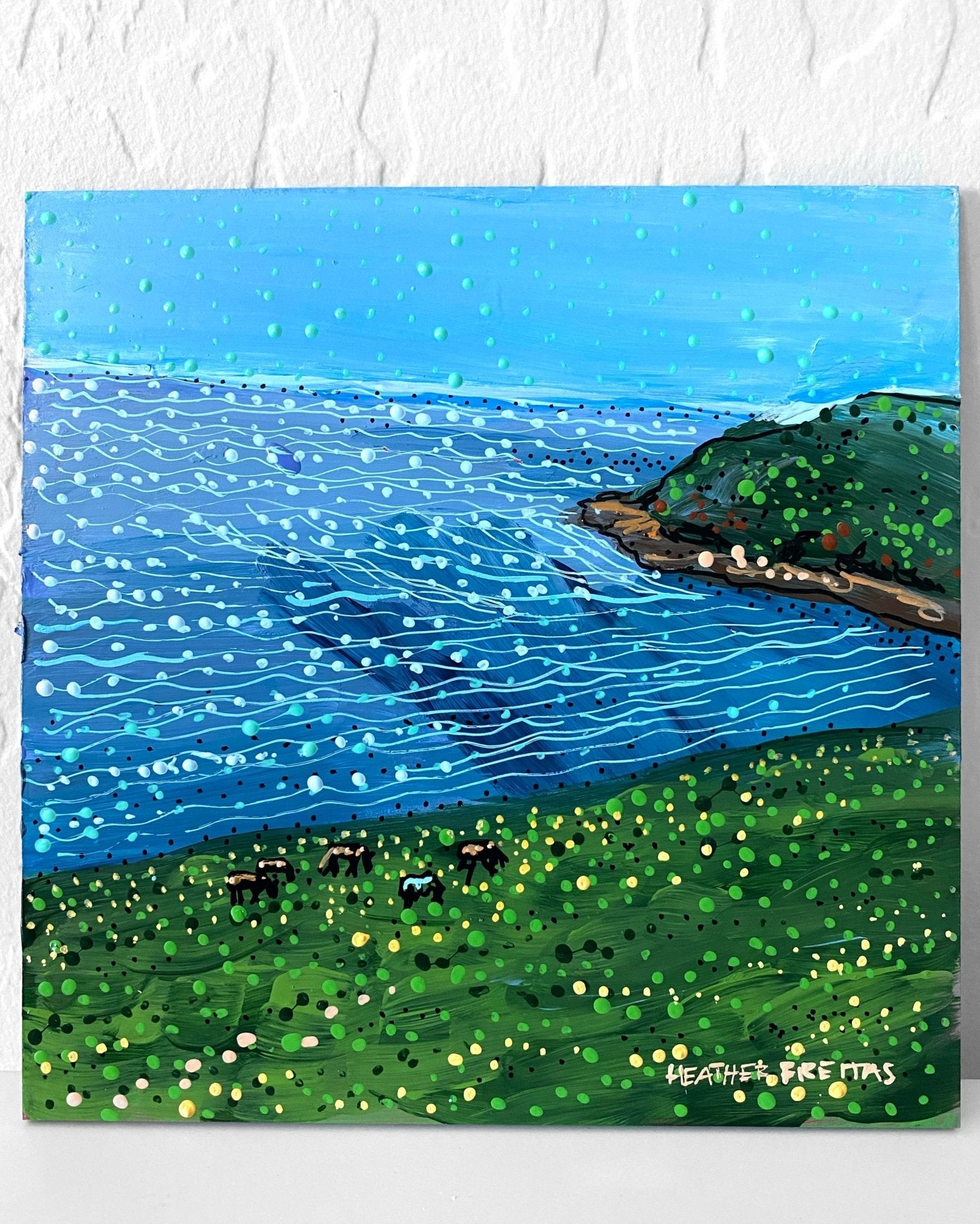 Ocean Tides & Grazing Horses - @jackjacks252 - Heather Freitas 