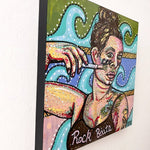 Paint Waves, Rock Boats- Artist self portrait Heather Freitas 
