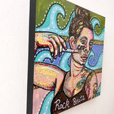 Paint Waves, Rock Boats- Artist self portrait Heather Freitas 