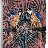 Parrot Paradise - Fine Art Tapestry With Beaded Accents - Heather Freitas 