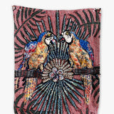 Parrot Paradise - Fine Art Tapestry With Beaded Accents - Heather Freitas 