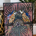 Parrot Paradise - Fine Art Tapestry With Beaded Accents - Heather Freitas 