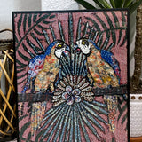 Parrot Paradise - Fine Art Tapestry With Beaded Accents - Heather Freitas 