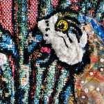 Parrot Paradise - Fine Art Tapestry With Beaded Accents - Heather Freitas 
