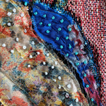 Parrot Paradise - Fine Art Tapestry With Beaded Accents - Heather Freitas 