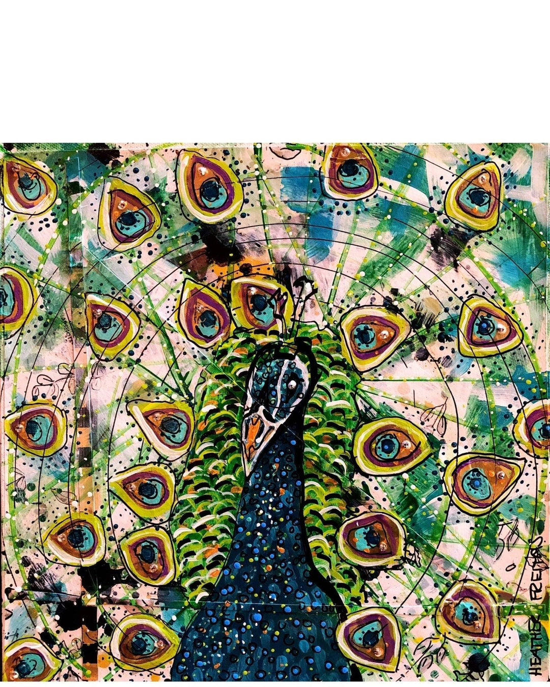 Peacock Study - Heather Freitas 