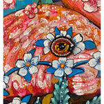 Pinky Flamingo - Painting With Beaded Embellishments - Heather Freitas 