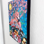 Pinky Flamingo - Painting With Beaded Embellishments - Heather Freitas 