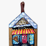 Pizza Palace - Hand Painted Ornament - Heather Freitas 