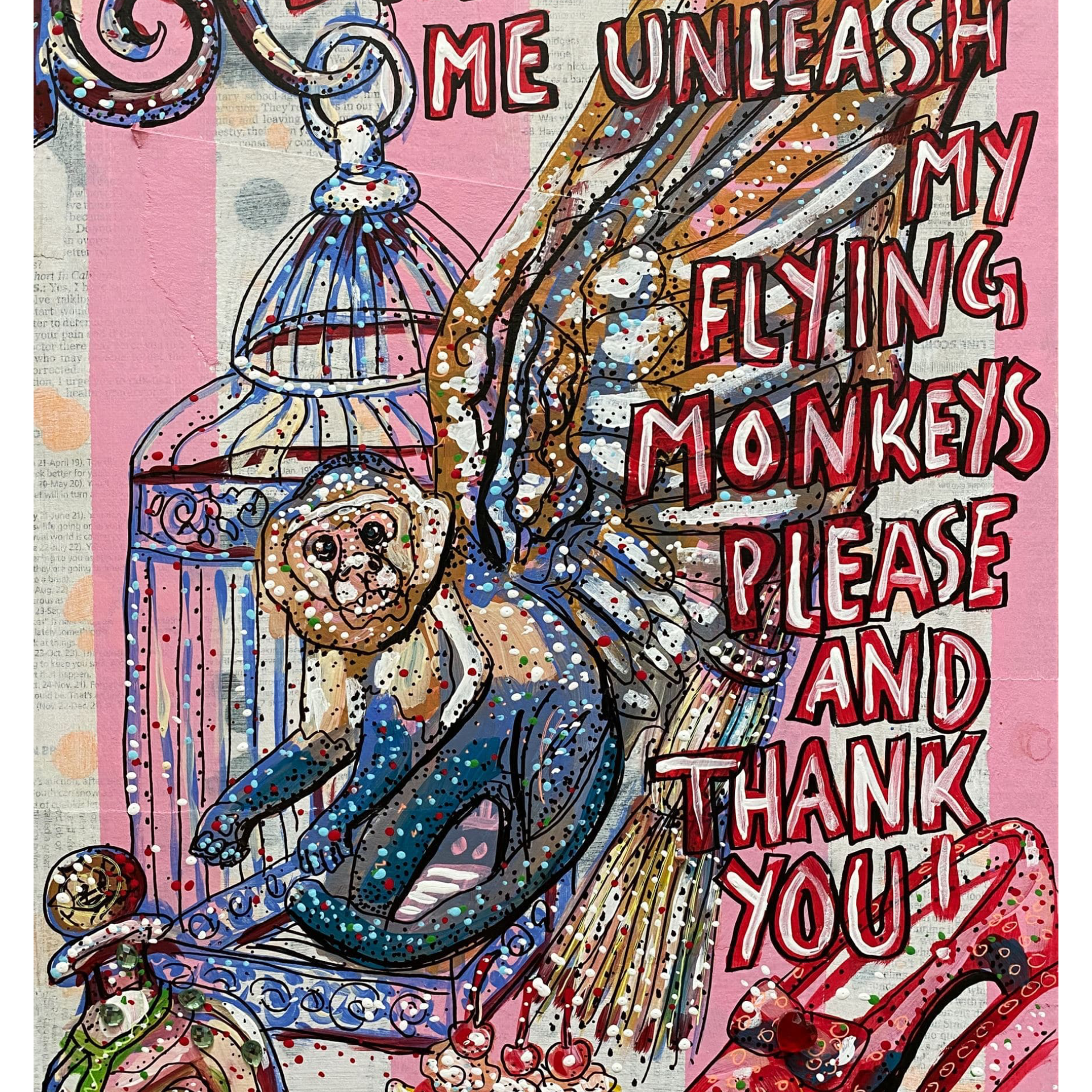 Please And Thank You - Flying Monkeys - Heather Freitas 