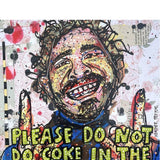 Please Do Not Do Coke In The Bathroom - Post Malone Edition - Heather Freitas 