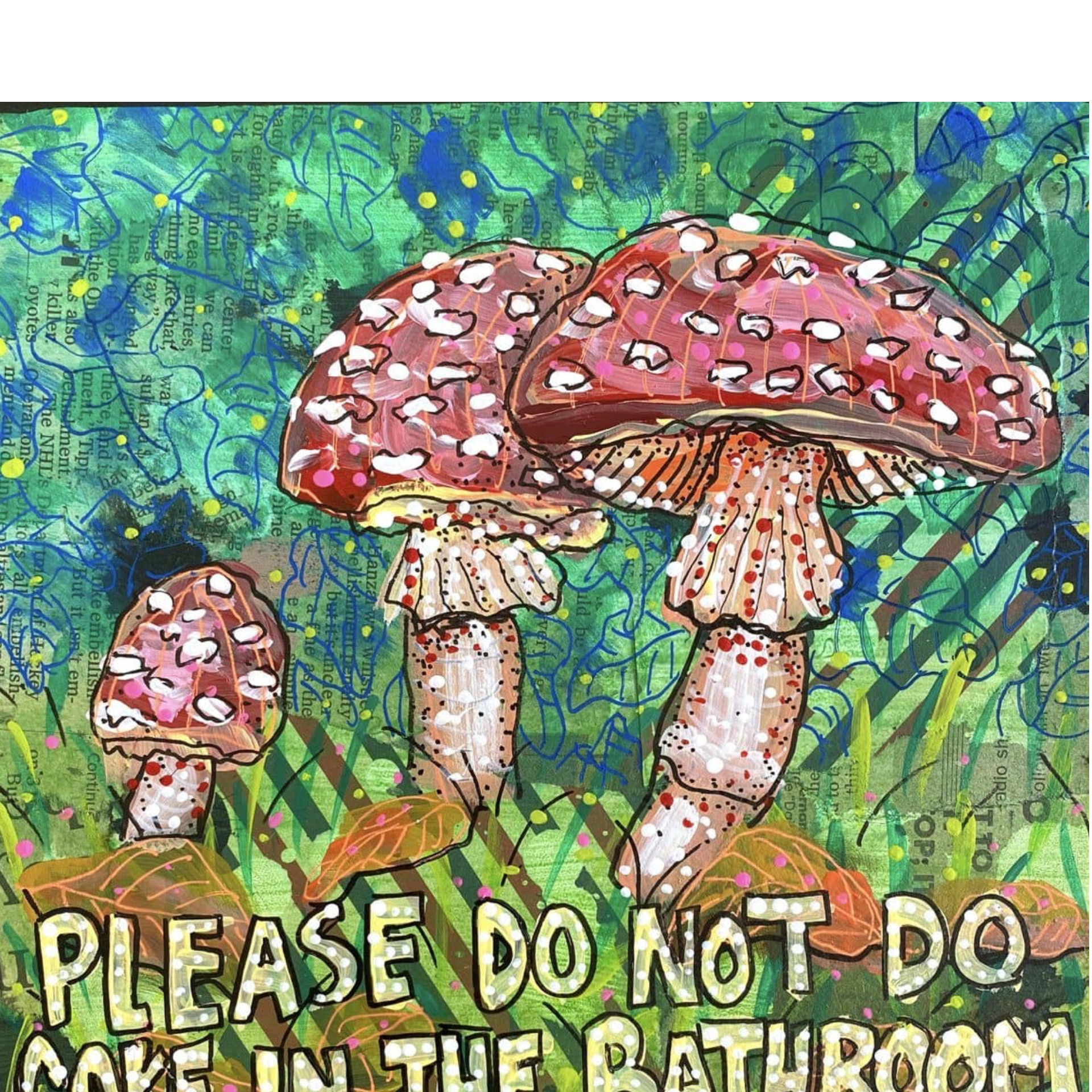 Please Do Not Do Coke In The Bathroom - Red Caps Edition - Heather Freitas 