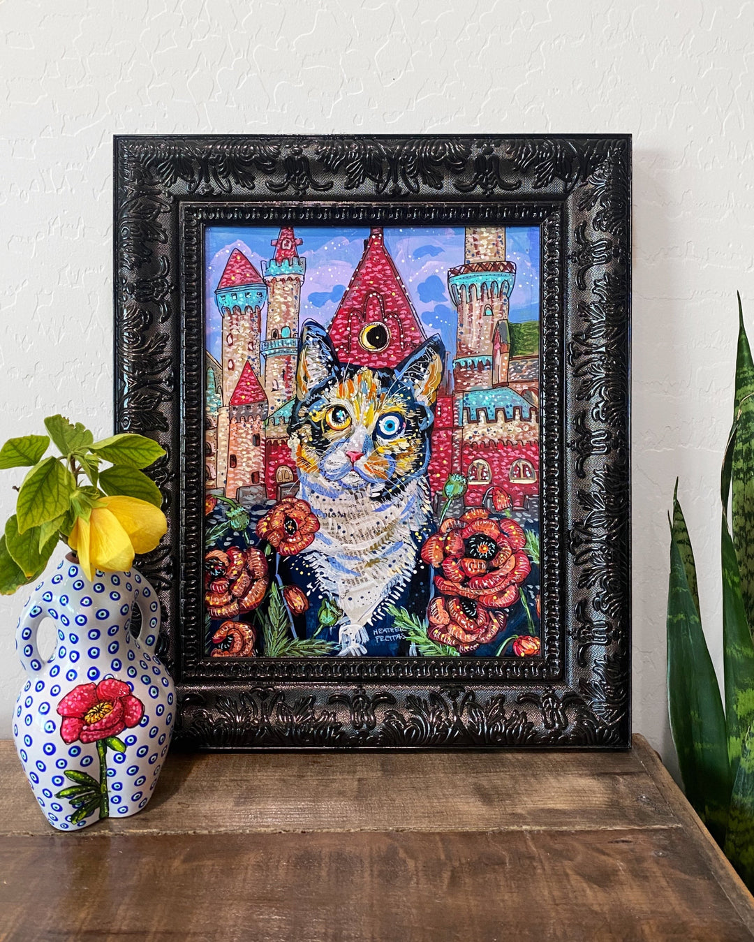 Poppy Evil Eye Figurative Bud Vase