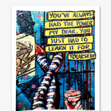 Power ( Painted Over Print ) - Heather Freitas 