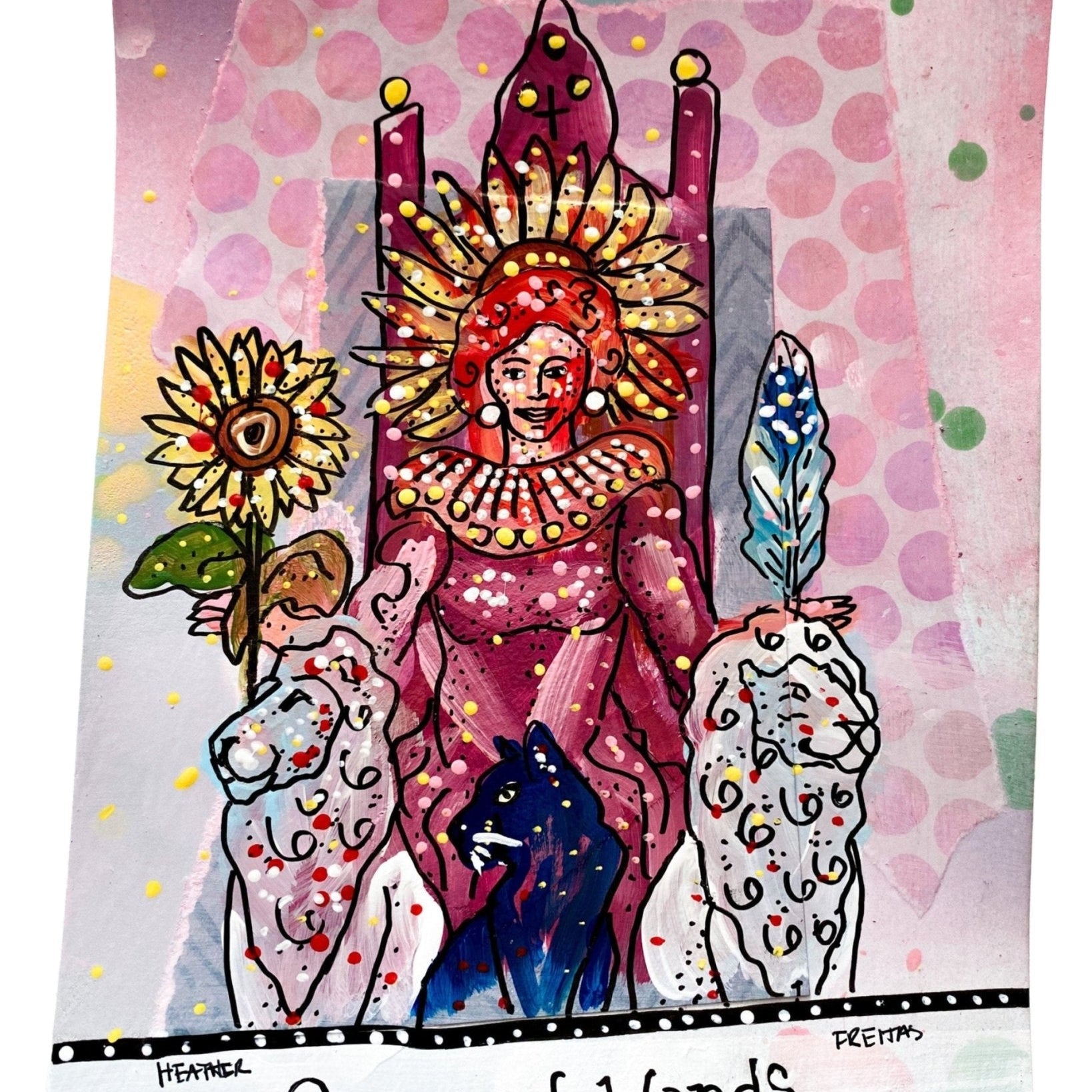 Queen Of Wands - Heather Freitas 