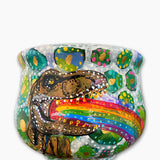 Rainbow T Rex Eggs Planter With 23k Gold Accents - Heather Freitas 