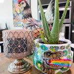 Rainbow T Rex Eggs Planter With 23k Gold Accents - Heather Freitas 