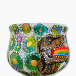 Rainbow T Rex Eggs Planter With 23k Gold Accents - Heather Freitas 