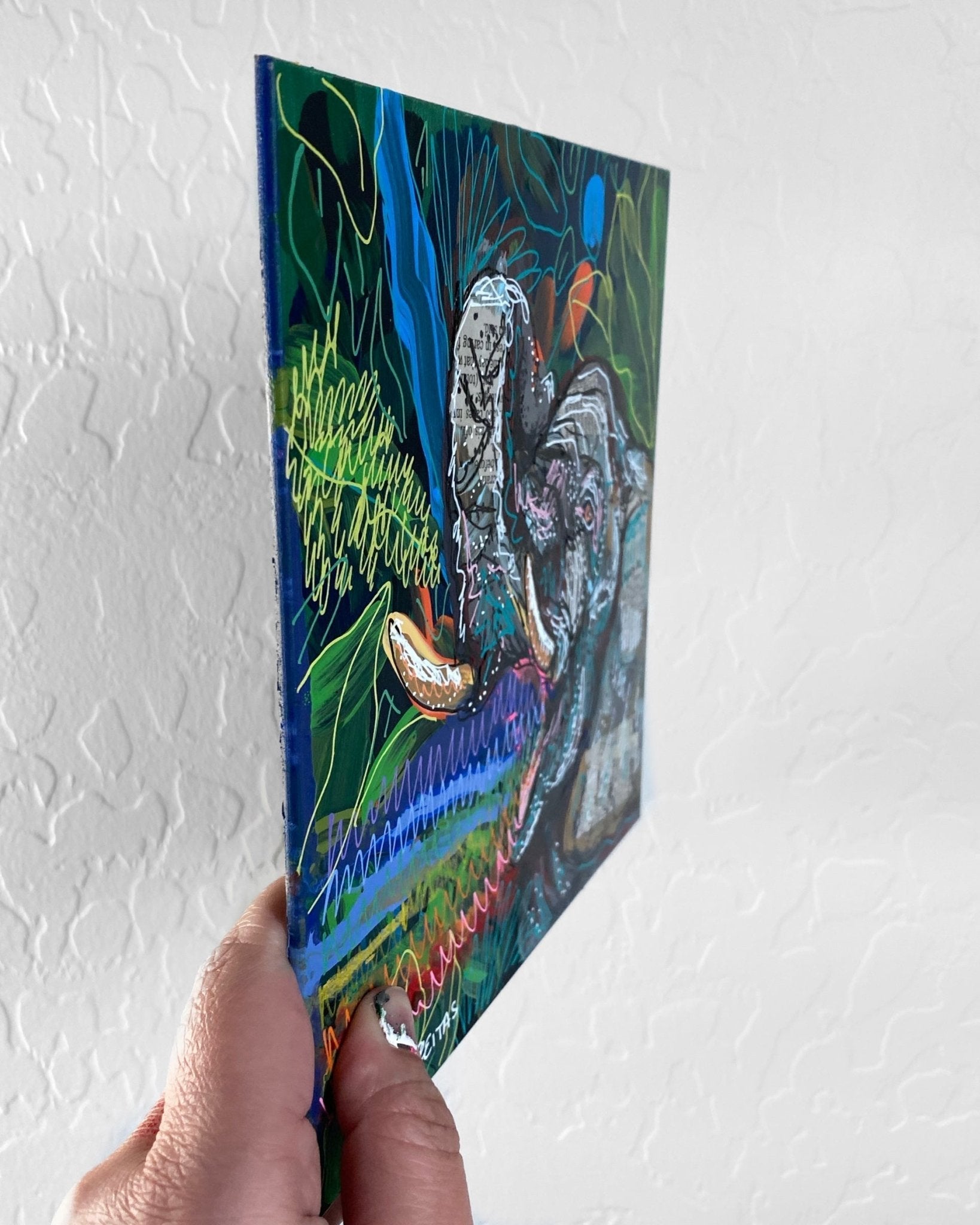 Rainbow Tides & Jungle Vibes Elephant - Heather Freitas 