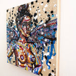 Ravn I Flyturen (Raven In Flight) - Artist Self Portrait Heather Freitas 