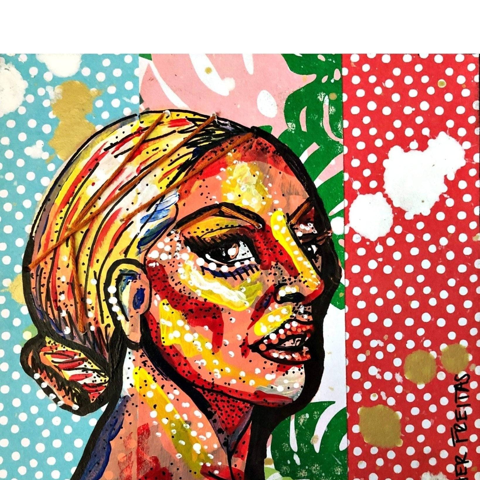 Red Blue and Palm (gaga) - Heather Freitas 