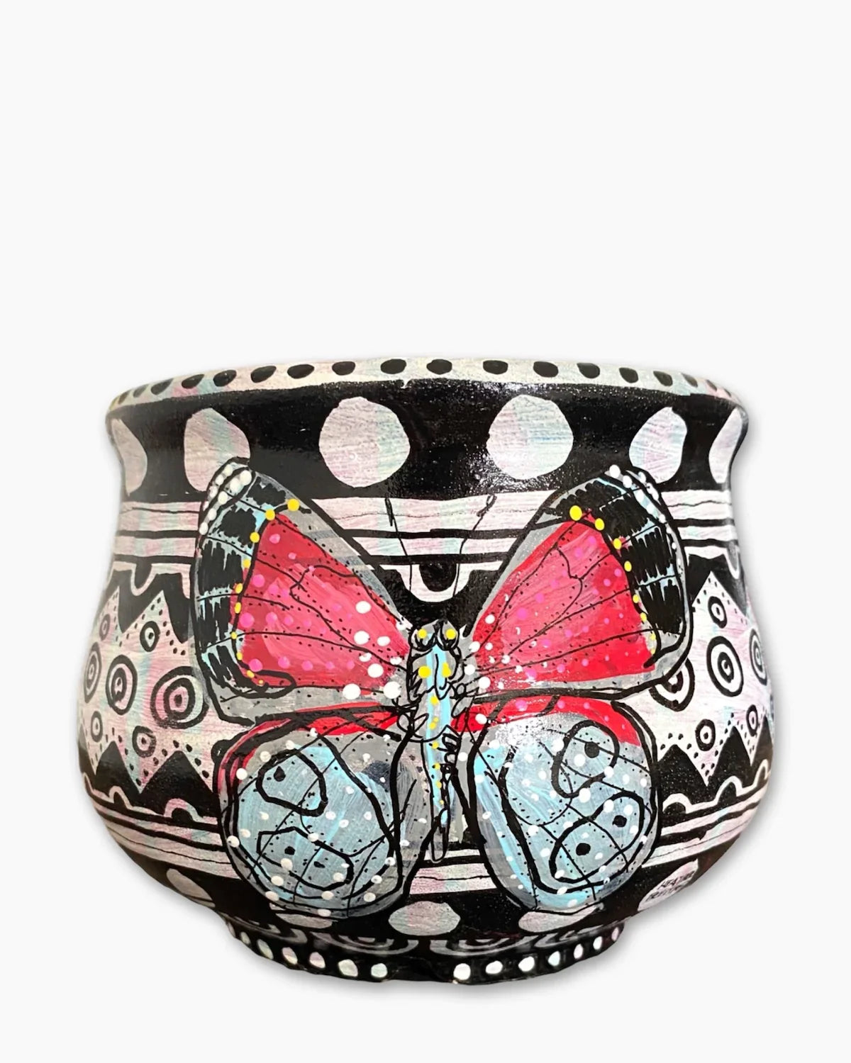 Red Is For Lucky Butterfly Planter - Heather Freitas 
