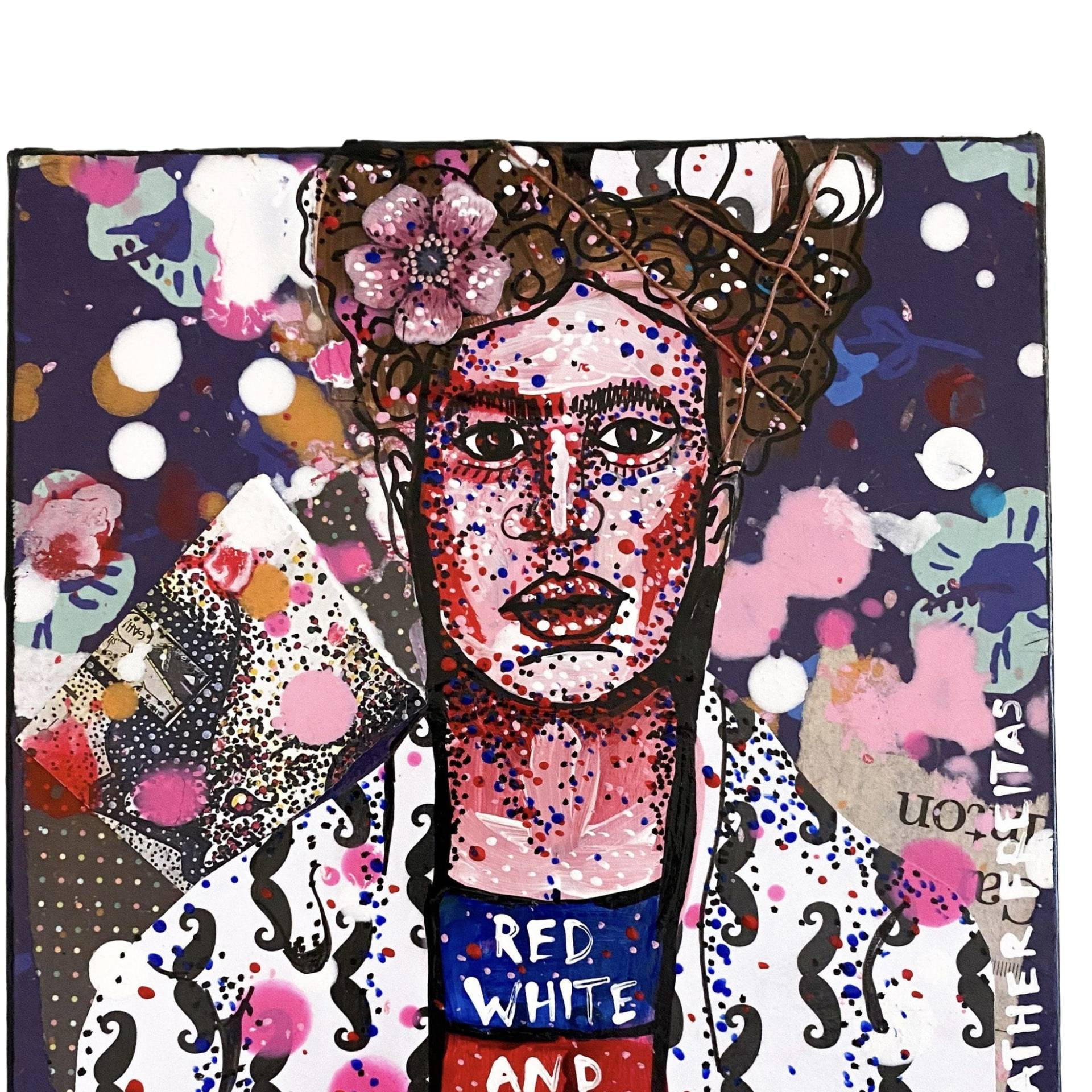 Red White And Blue - Frida - Heather Freitas 