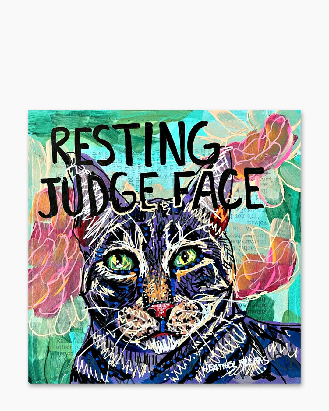Resting Judge Face Cat Study - Heather Freitas 