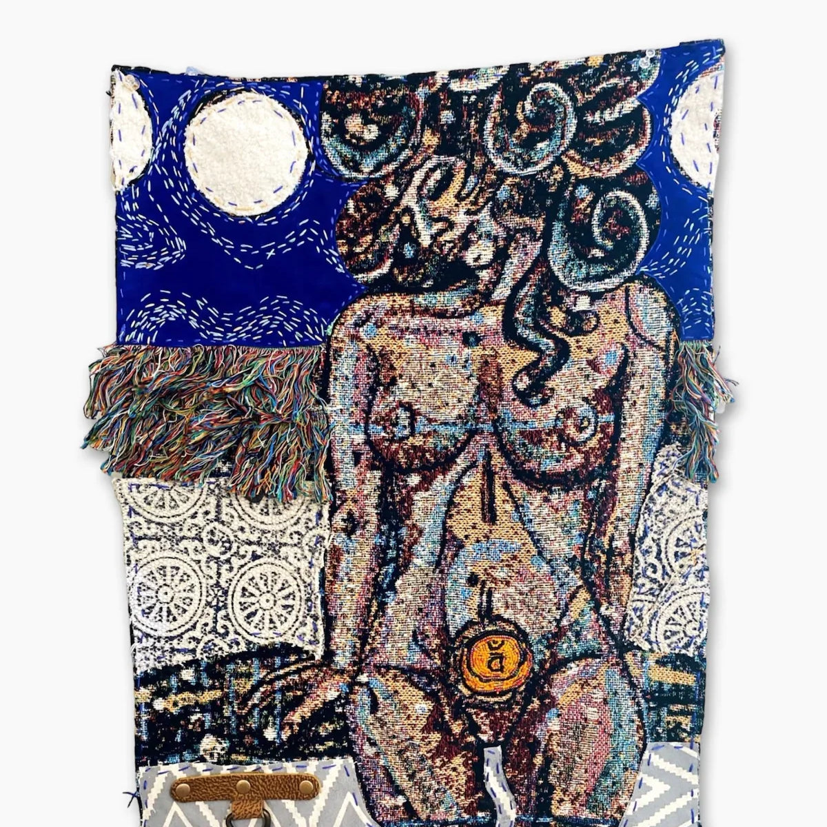 Sacral - Fine Art Tapestry With Beaded Accents - Heather Freitas 