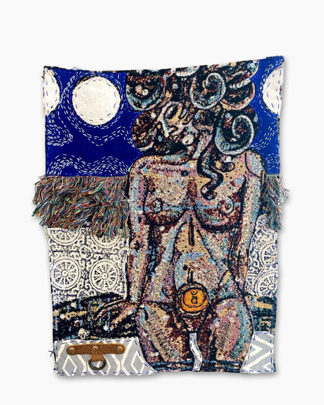 Sacral - Fine Art Tapestry With Beaded Accents - Heather Freitas 