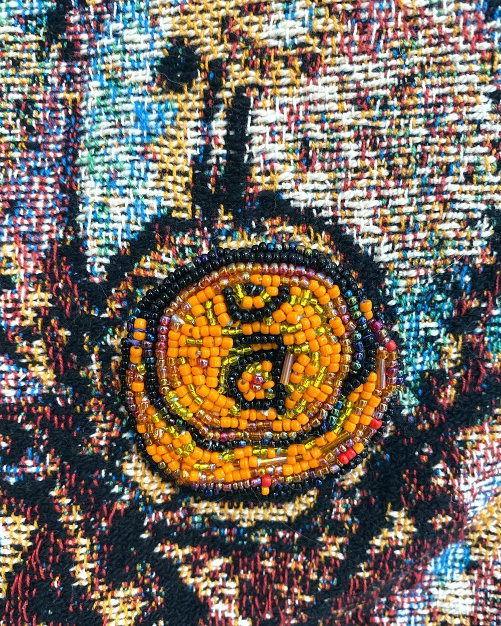 Sacral - Fine Art Tapestry With Beaded Accents - Heather Freitas 