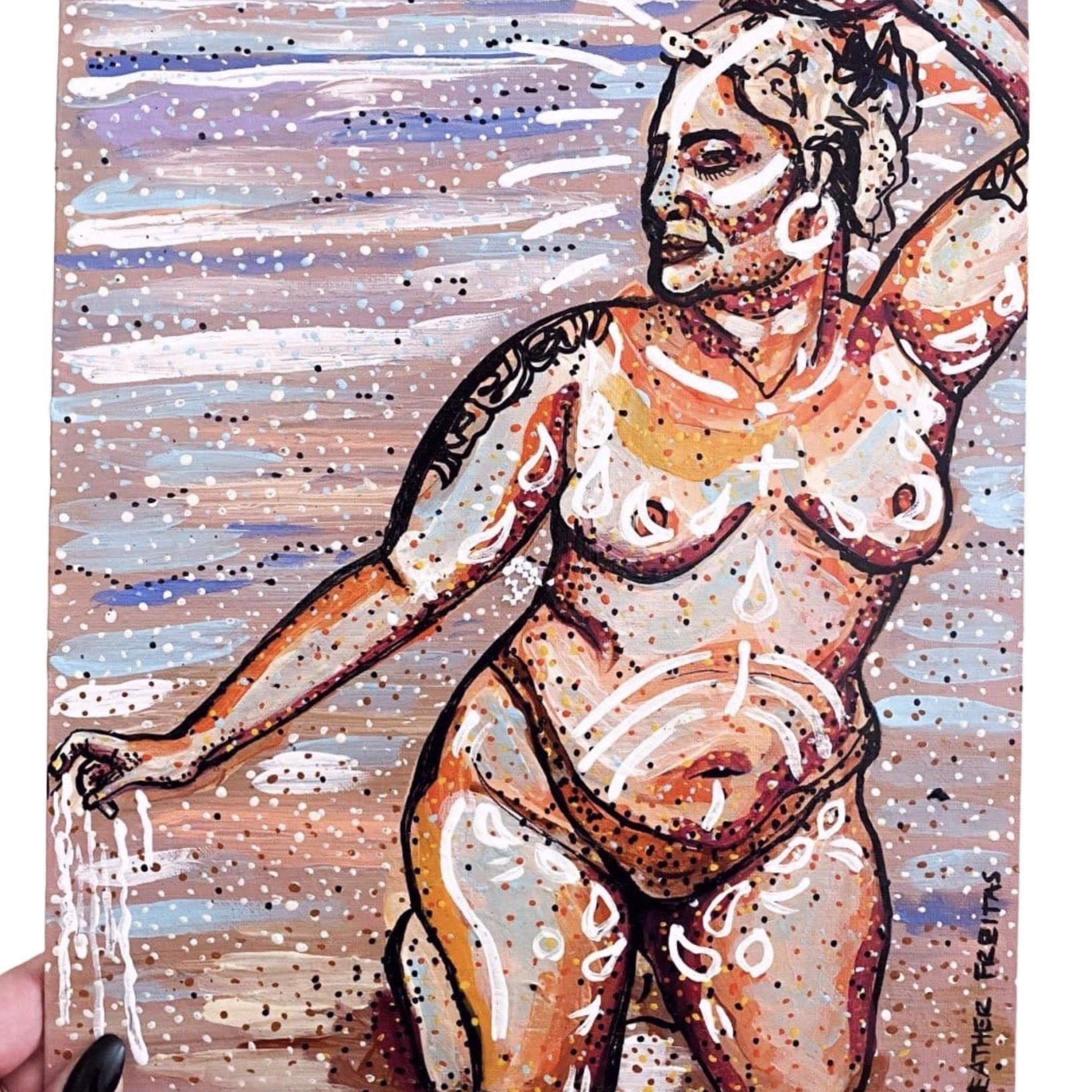 Sand And Moon - Heather Freitas - fine art home deccor