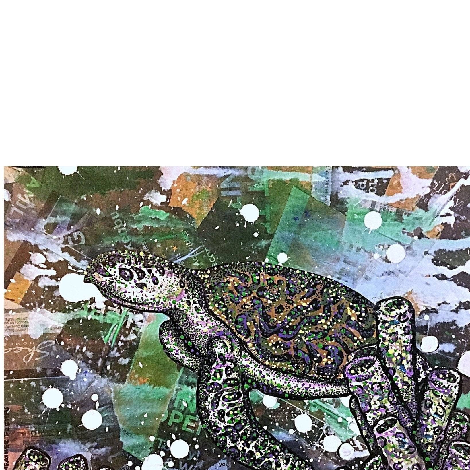 Sea Turtle - Heather Freitas - fine art home deccor