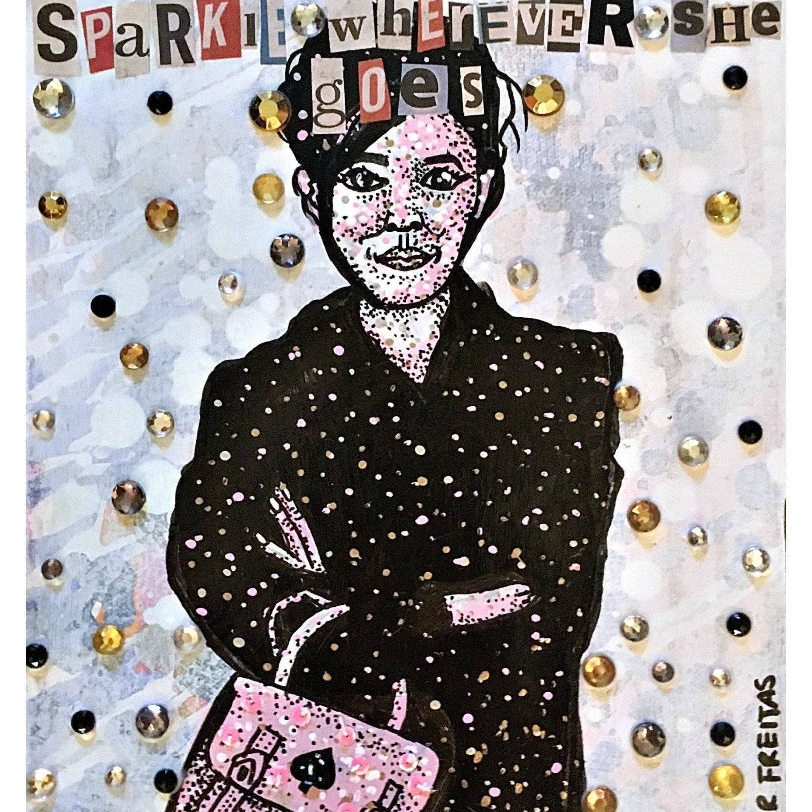 She Leaves A Sparkle - Kate Spade - Heather Freitas - fine art home deccor