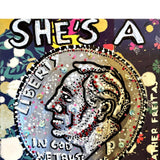 She's A Dime - Heather Freitas - fine art home deccor