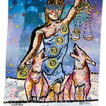Six Of Pentacles - Heather Freitas - fine art home deccor