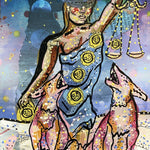 Six Of Pentacles - Heather Freitas - fine art home deccor