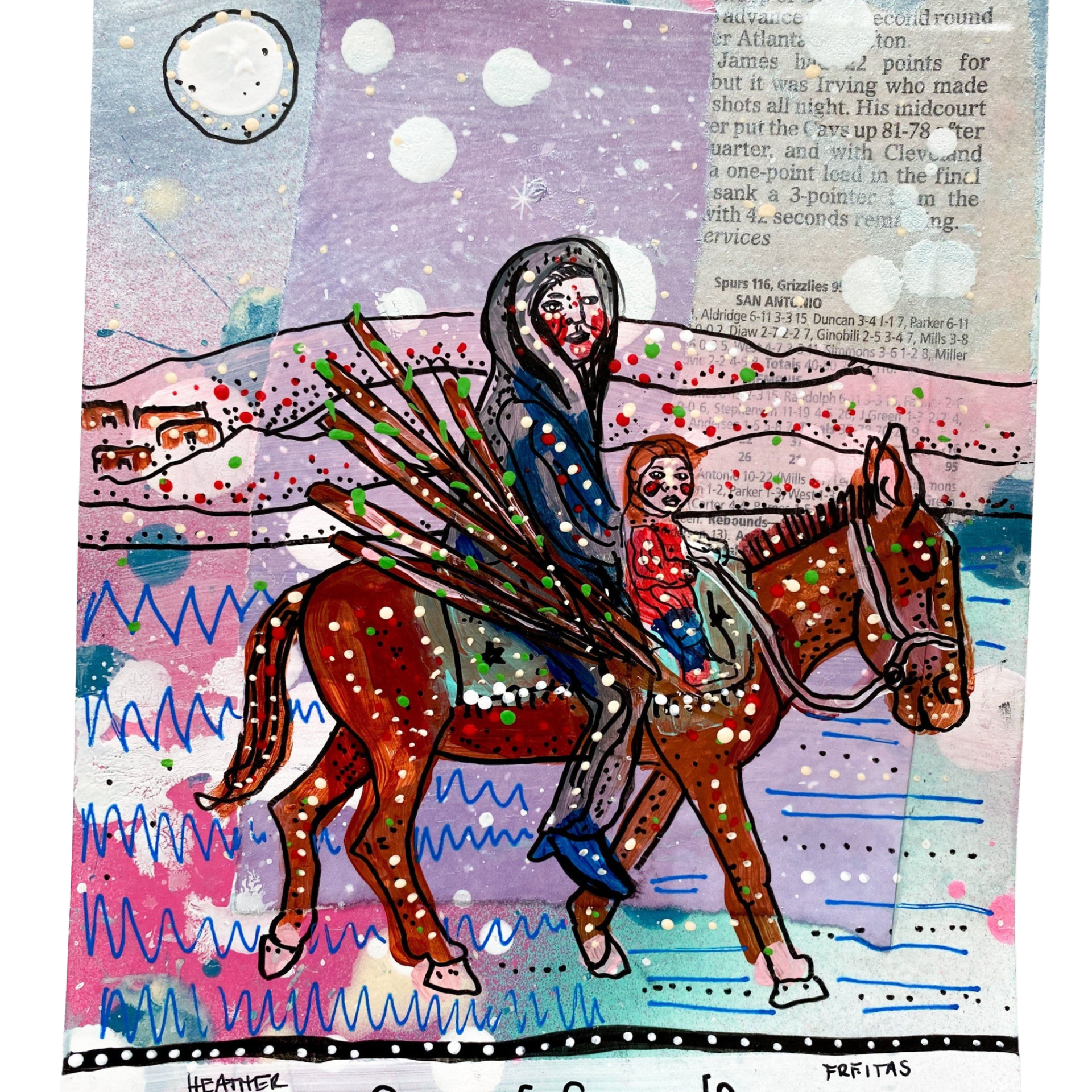 Six Of Swords - Heather Freitas - fine art home deccor