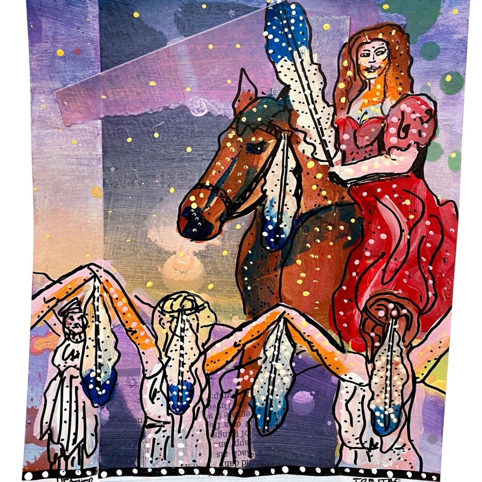 Six Of Wands - Heather Freitas - fine art home deccor