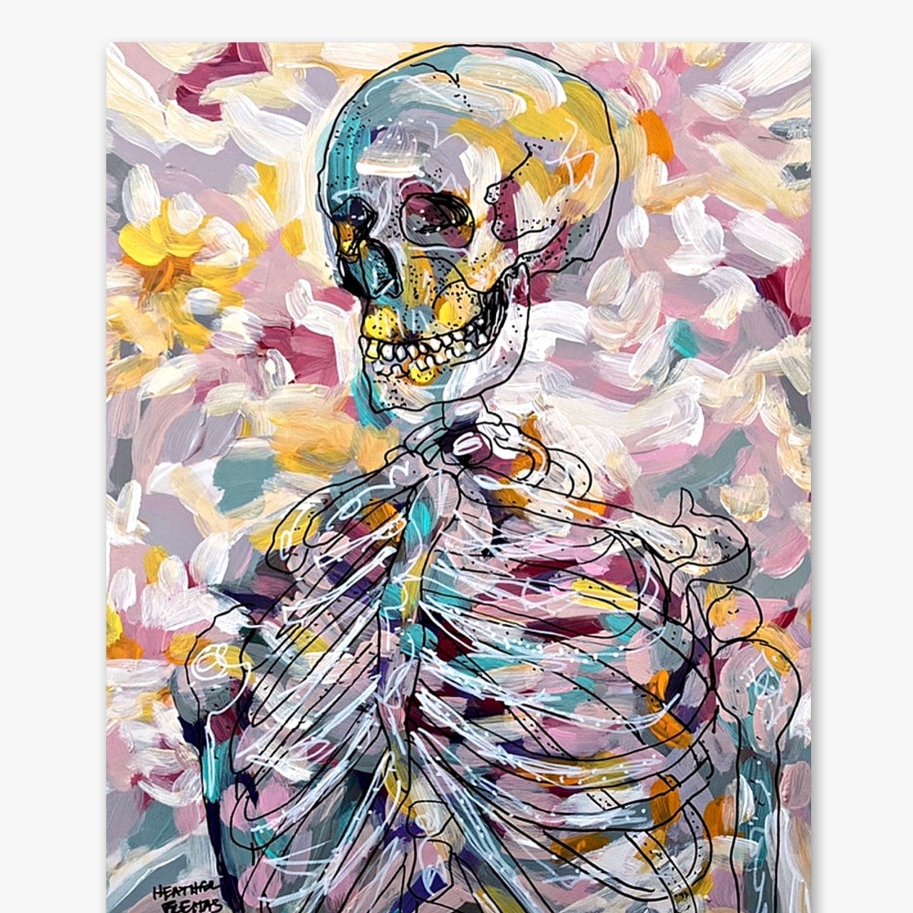Skeleton - Heather Freitas - fine art home deccor