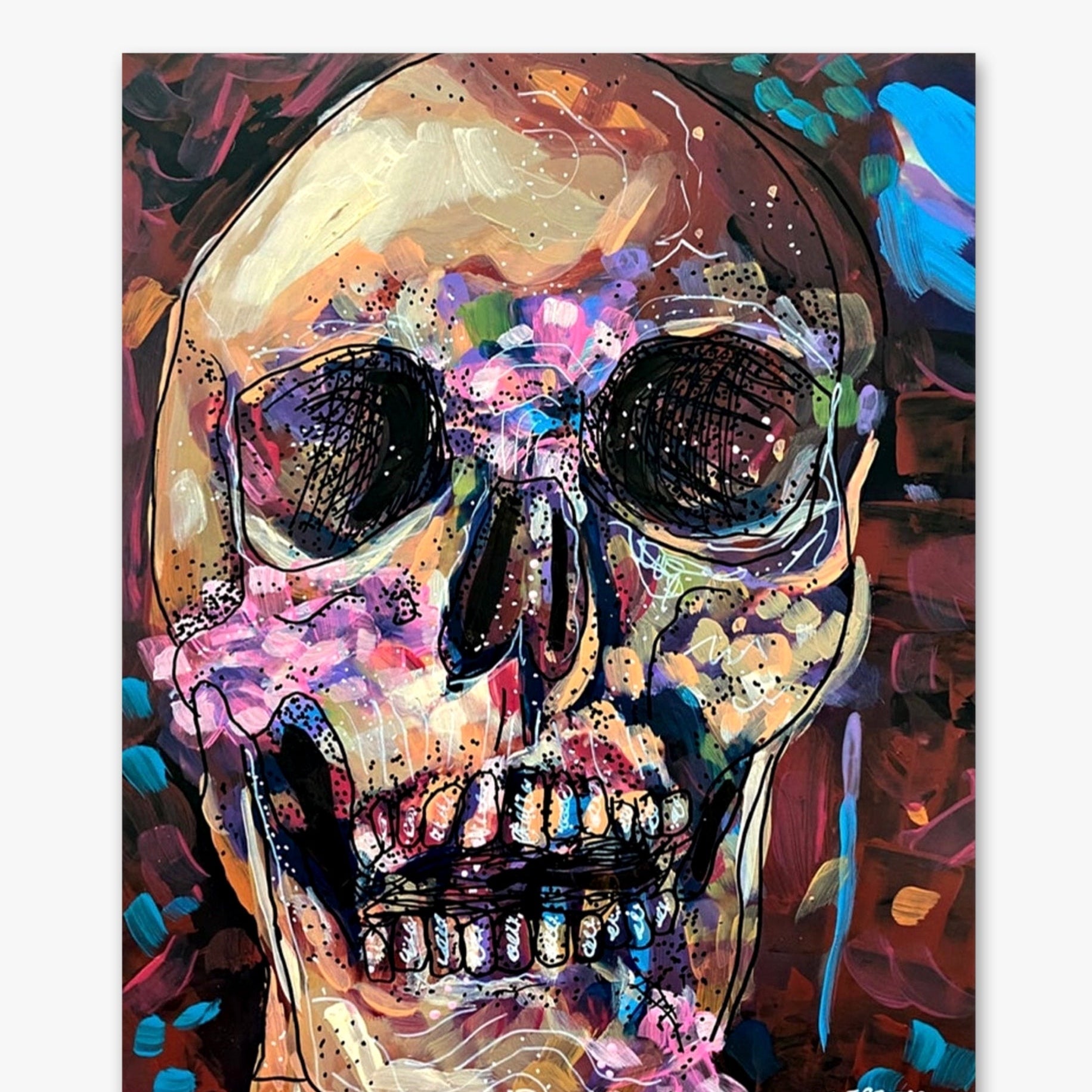 Skull - Heather Freitas - fine art home deccor