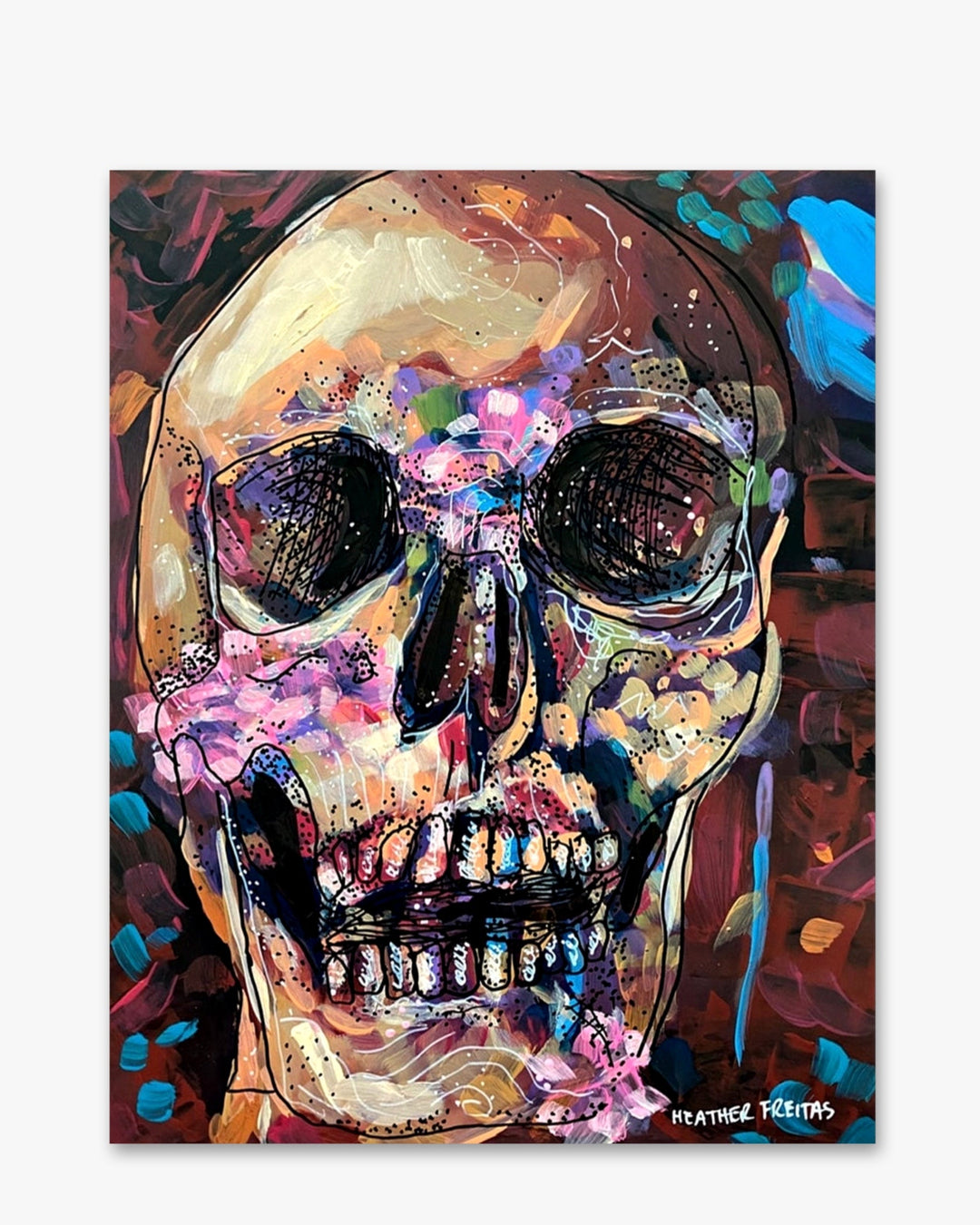 Skull - Heather Freitas - fine art home deccor