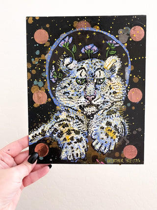Snow Leopard - Heather Freitas - fine art home deccor