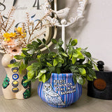 Snow Owl Planter - Heather Freitas - fine art home deccor