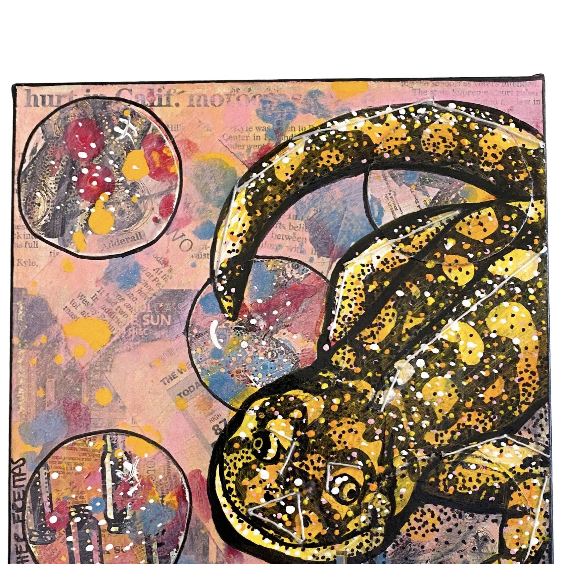 Sonoran Tiger Salamander ( Was on view at Roswell Museum Of Art ) - Heather Freitas - fine art home deccor