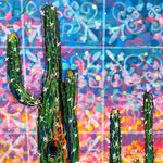 Southwestern Tile & Wild Horses - Heather Freitas 